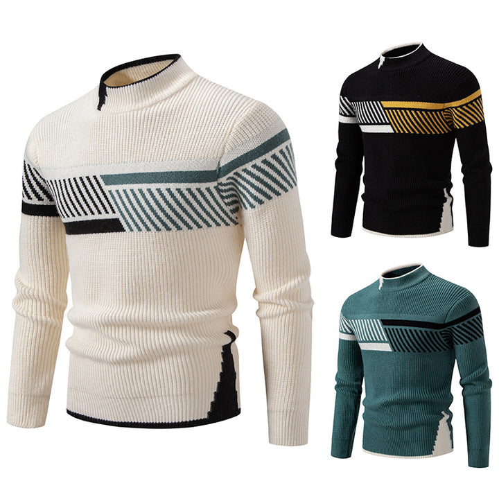 Pull Homme Maille Modal – Coupe Décontractée Épaissie
