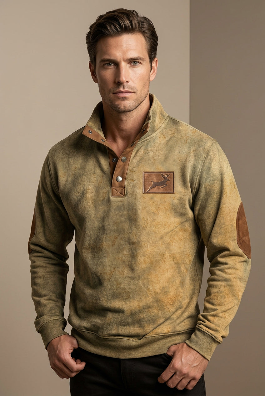 Pull Homme Effet 3D – Coupe Décontractée Rétro Imprimée