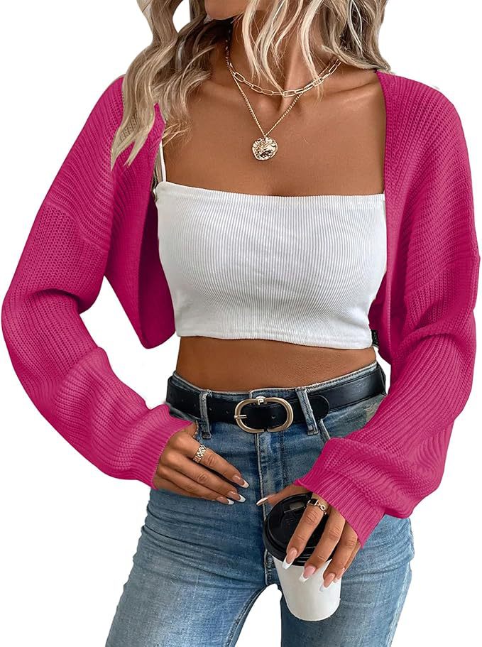 Geribbeld damesvest - Kort en open model