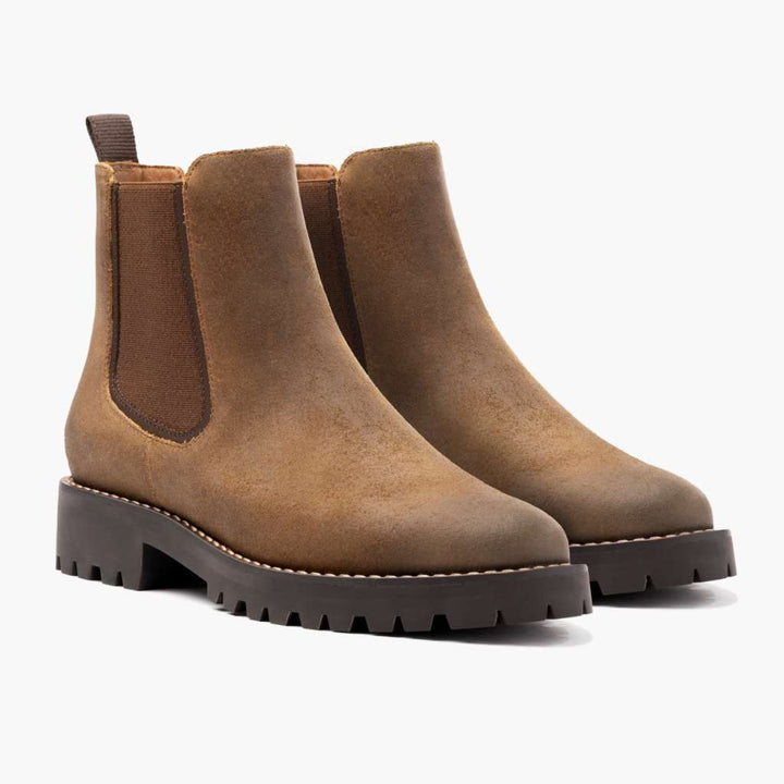 Bottes Femme à Plateforme – Semelle Crantée, Tige Basse