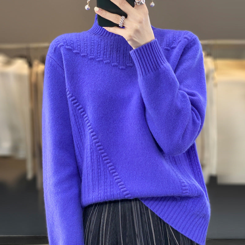 Dame-Sweater i uld – Afslappet pasform i urban stil