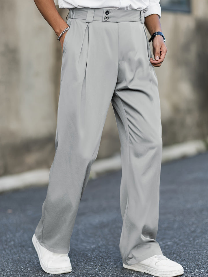 Kurze Hose Herren – Hohe Taille, gerader Stretch-Schnitt