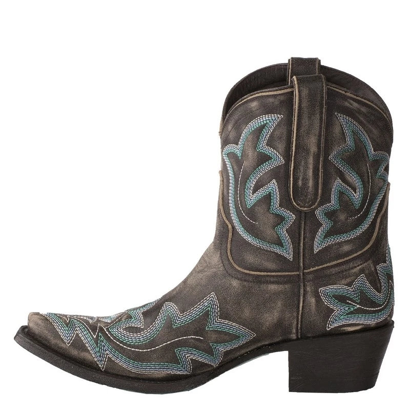 Spitze bestickte Damen-Stiefeletten – elegante Silhouette