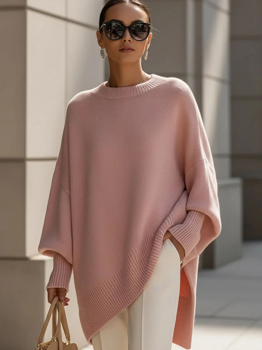 Oversize-Pullover für Damen aus Strick – Weite und dicke Passform