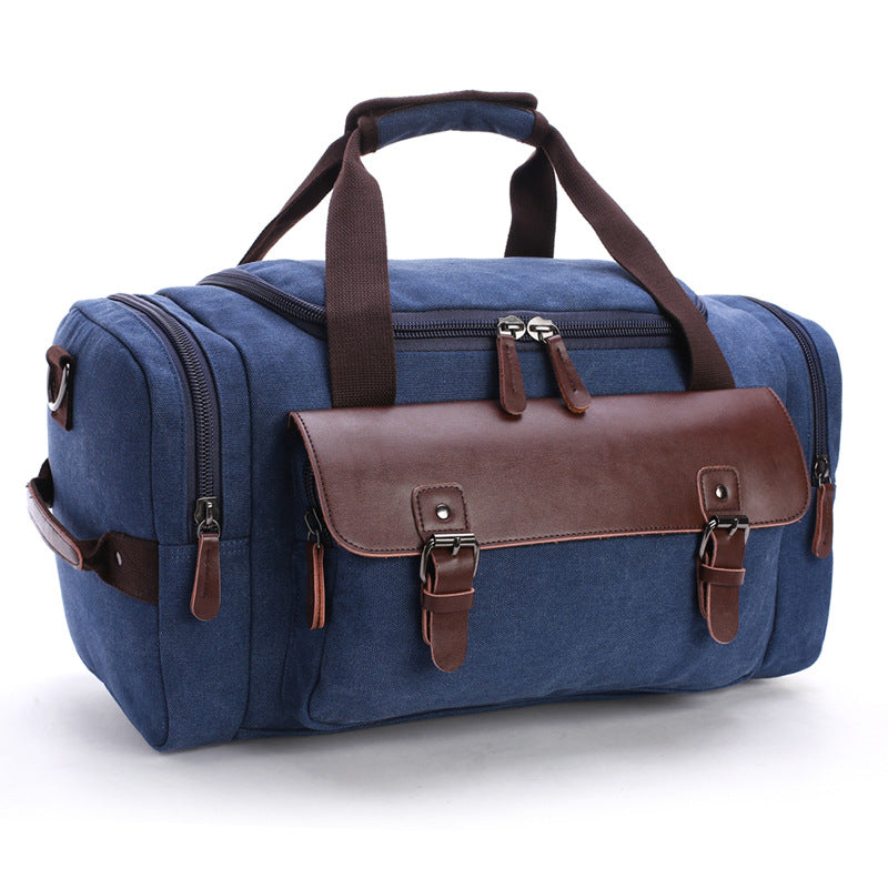 Borsa da viaggio uomo in tela – Grande capacità con tracolla versatile