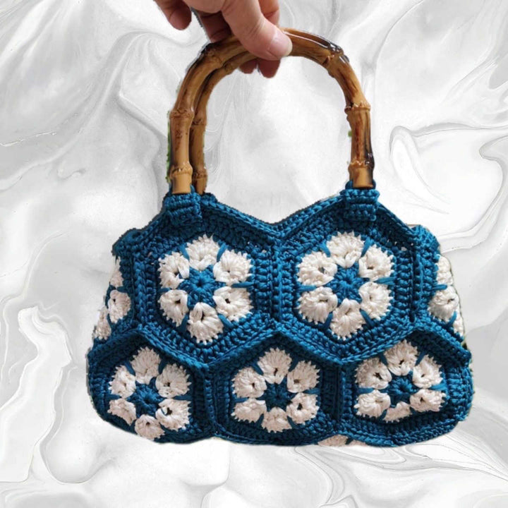 Sac à Main Brodé Double Face – Détail Tissé Artisanal