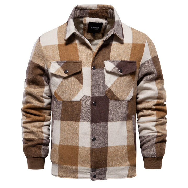Herrenjacke aus Baumwolle – Karomuster, Regular Fit