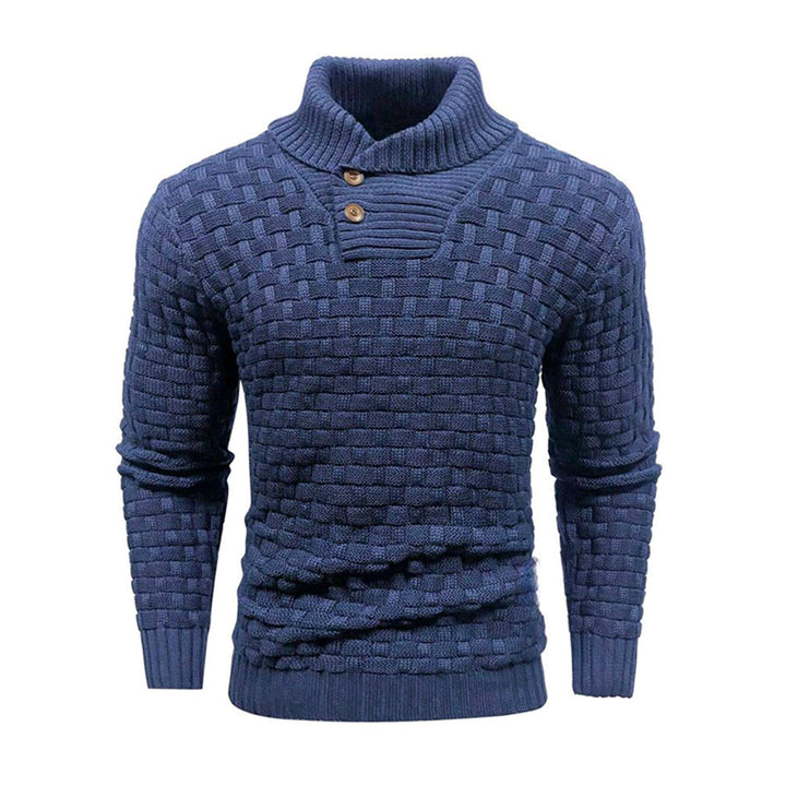 Herren-Pullover mit Slim-Fit-Schnitt – Knopfausschnitt, moderne Verarbeitung