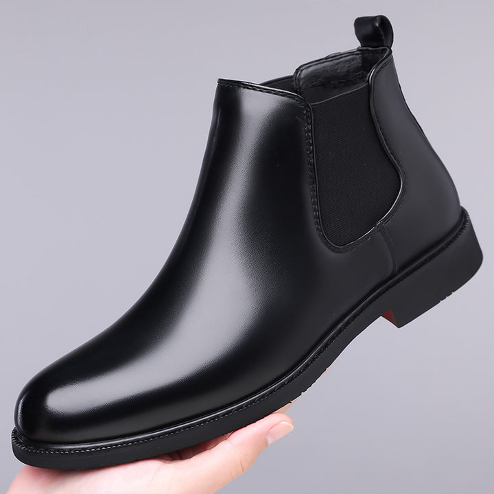 Herren-Stiefel - Gefüttertes Kunstleder mit Fleece, strapazierfähig für draußen