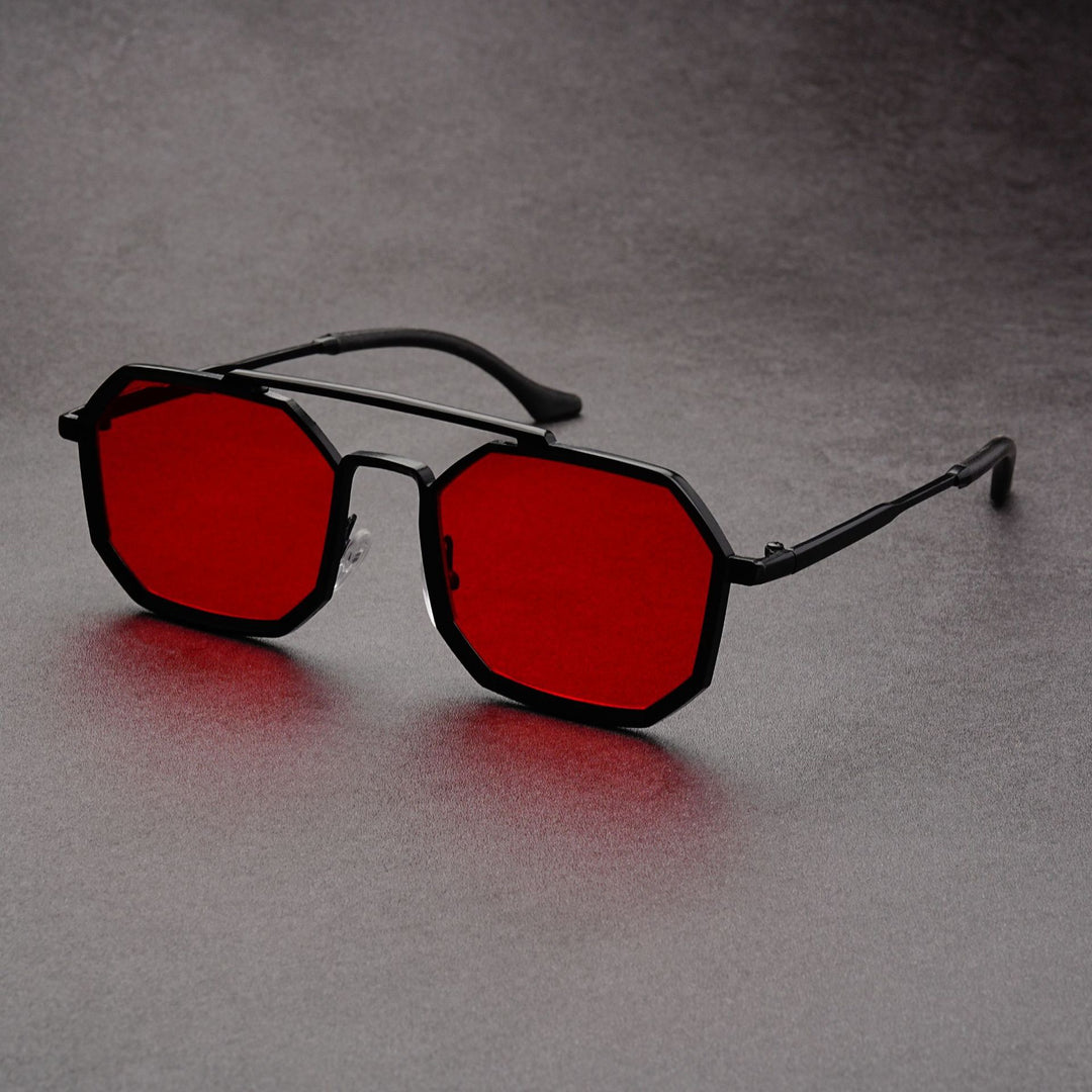 Unisex Double Bridge Sunglasses – European Futuristic Punk Style