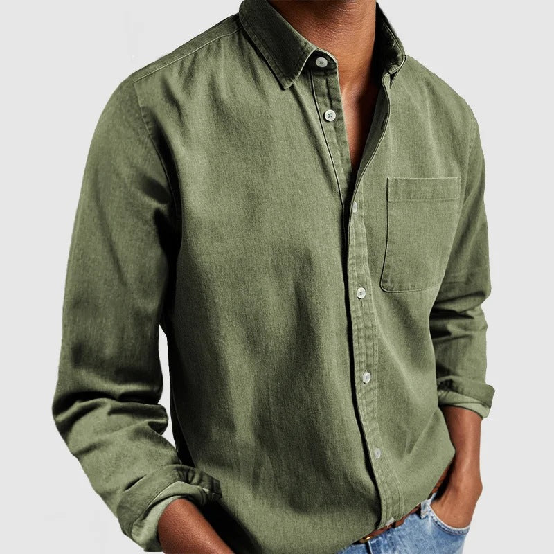 Chemise Homme Manches Longues – Col Classique Ajusté