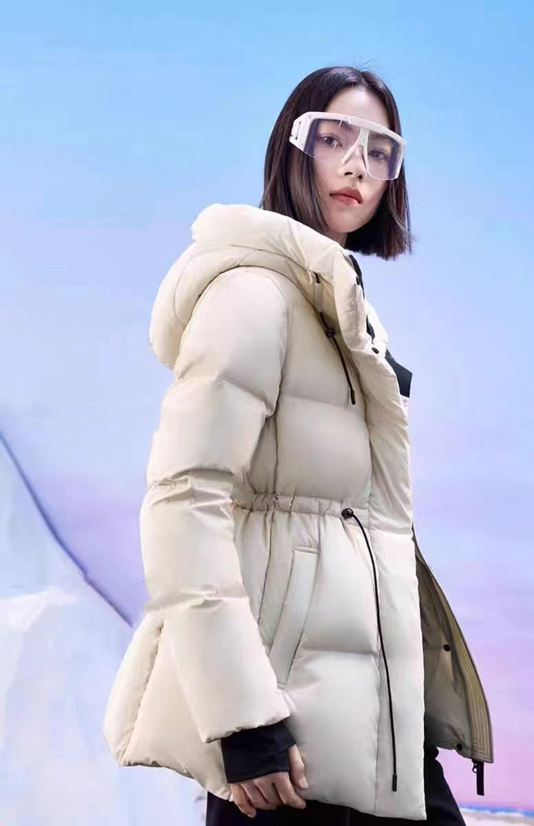 Manteau Matelassé Femme à Capuche – Coupe Cintrée 3D