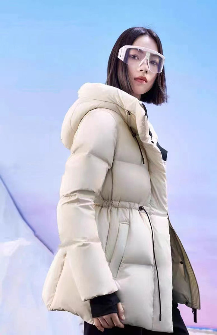 Manteau Matelassé Femme à Capuche – Coupe Cintrée 3D