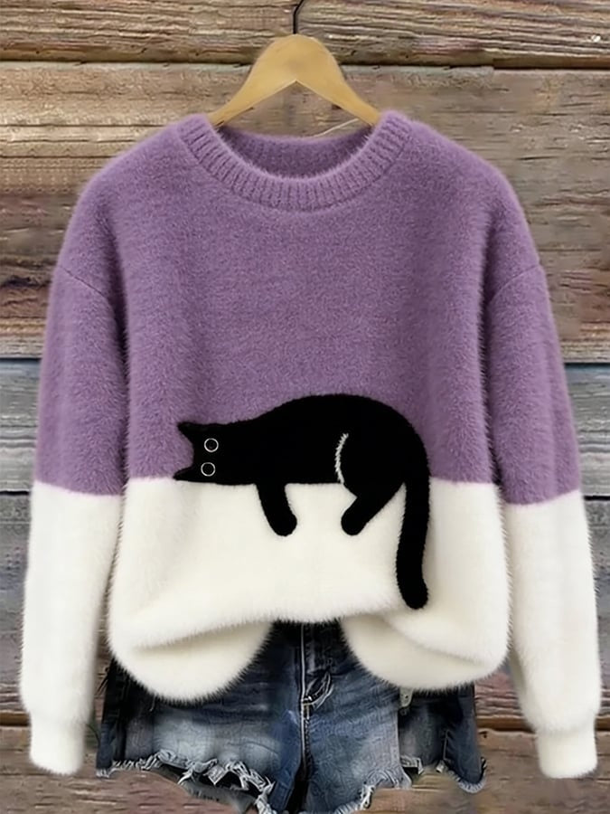Pull Femme en Maille – Coupe Décontractée Toucher Doux