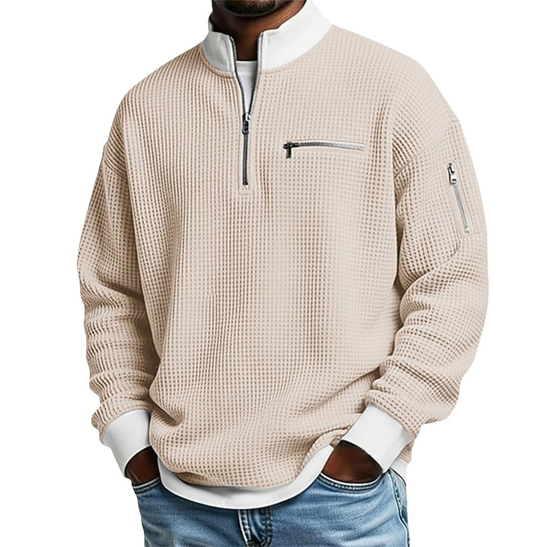 Herren-Pullover mit Reißverschlusskragen – Klassische und vielseitige Strickwaren
