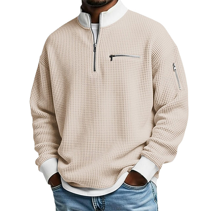 Herren-Pullover mit Reißverschlusskragen – Klassische und vielseitige Strickwaren