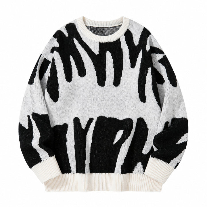 Strikket sweater til herre – minimalistisk mønster og afslappet pasform