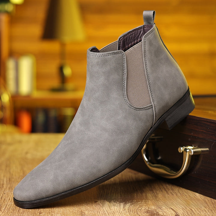 Bottines Chelsea Homme – Talon Carré Classique Profil Bas