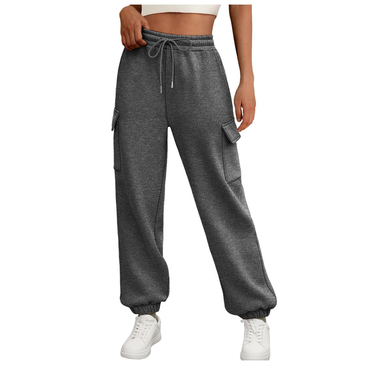 Pantalon Cargo Jogger Femme – Coupe Décontractée Doublée Polaire