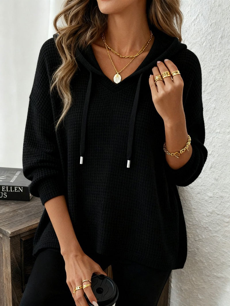 Sweat à Capuche Femme – Coupe Décontractée Style Uni