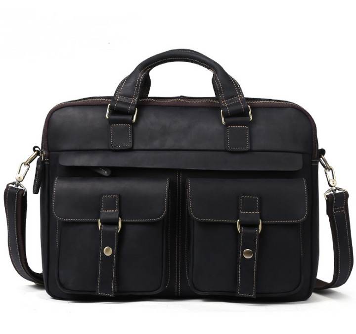 Borsa a mano uomo in vera pelle – Porta documenti business classico