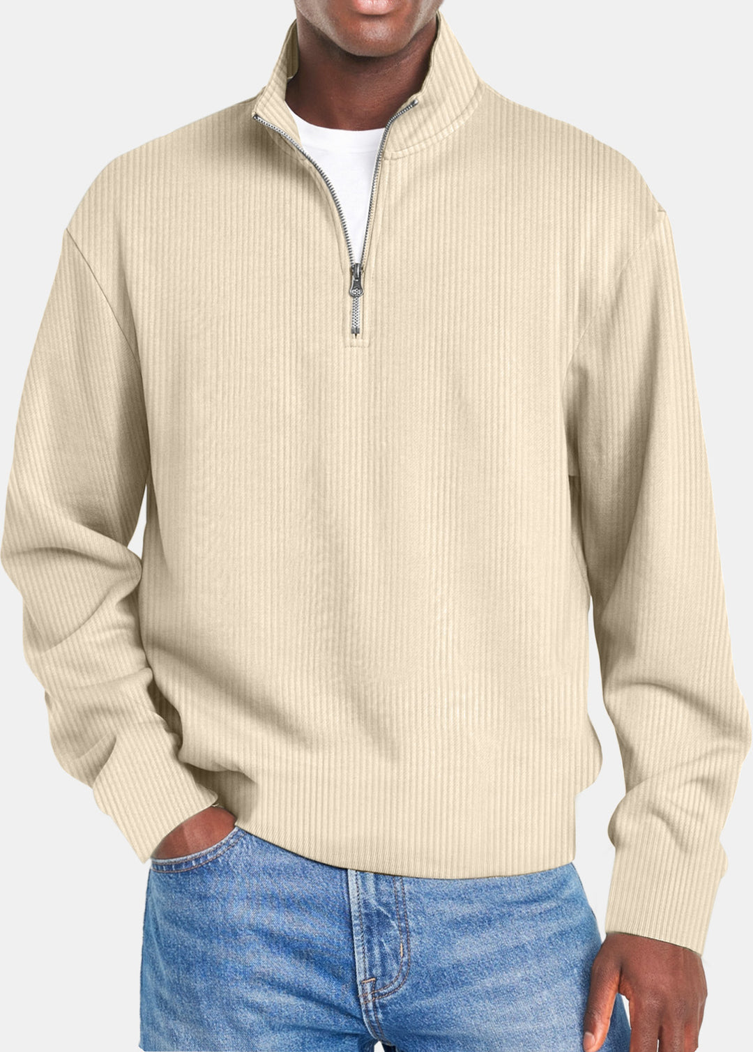 Pull Homme Slim – Tricot Zippé Sport Chic