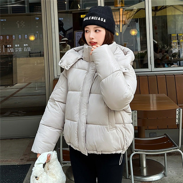 Manteau Femme Matelassé à Capuche – Coupe Épaisse Commute