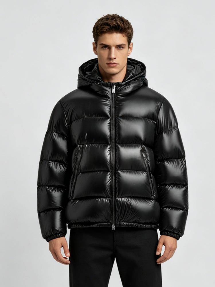 Veste Homme Matelassée à Capuche – Coupe Décontractée Style Urbain