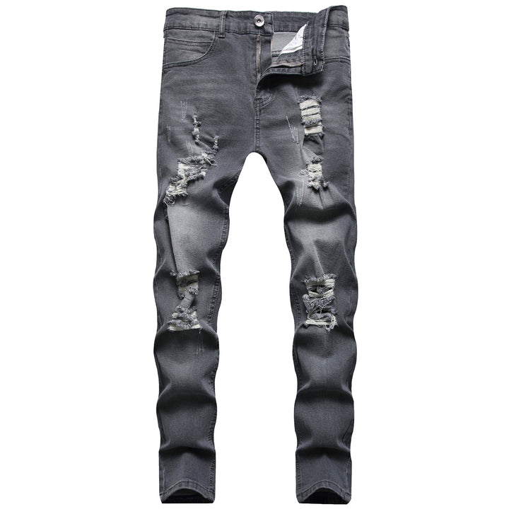 Slim fit-jeans til mænd i bomuld – strækbar pencil fit