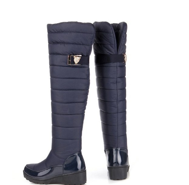 Bottes Femme Hautes Matelassées – Tige en Duvet Isolante