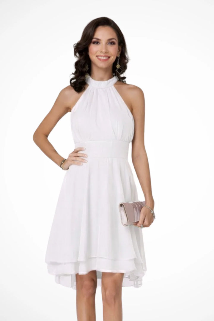 Midi-Chiffonkleid für Damen – lässiger Schnitt für Bankette