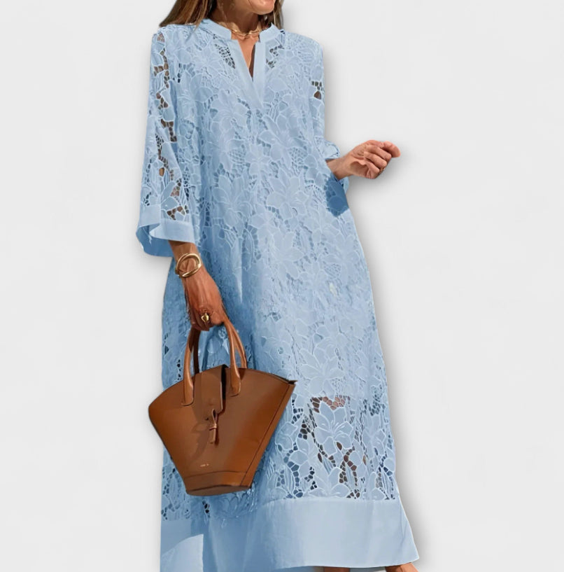Abito Donna Midi Ampio – Taglio Casual Tinta Unita