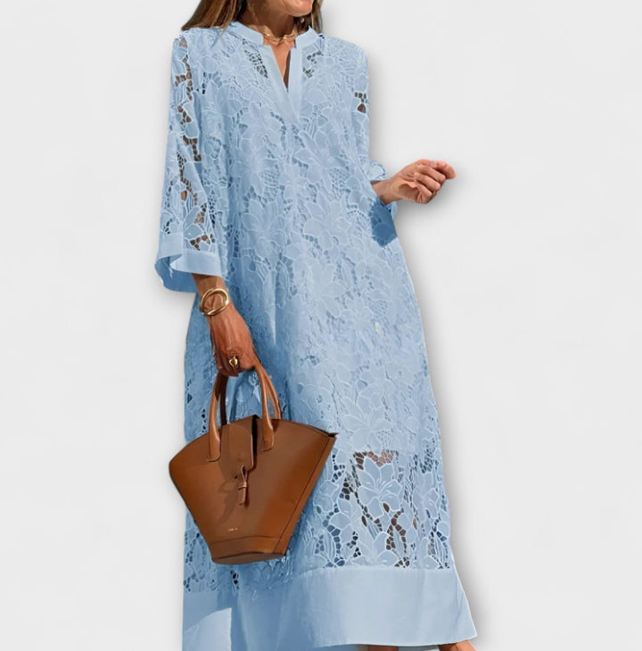 Abito Donna Midi Ampio – Taglio Casual Tinta Unita