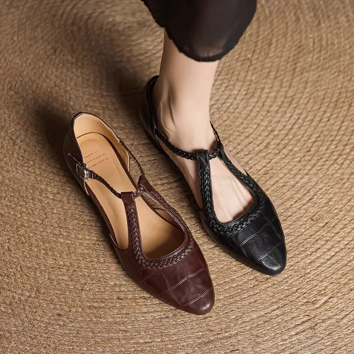 Sandale Femme à Talon – Style Rétro Talon Large Confort