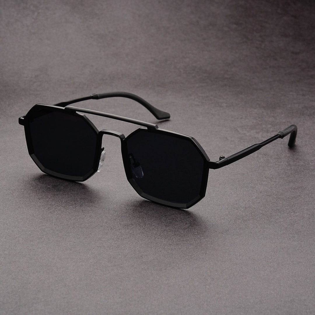 Unisex Double Bridge Sunglasses – European Futuristic Punk Style