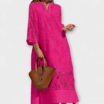 Abito Donna Midi Ampio – Taglio Casual Tinta Unita