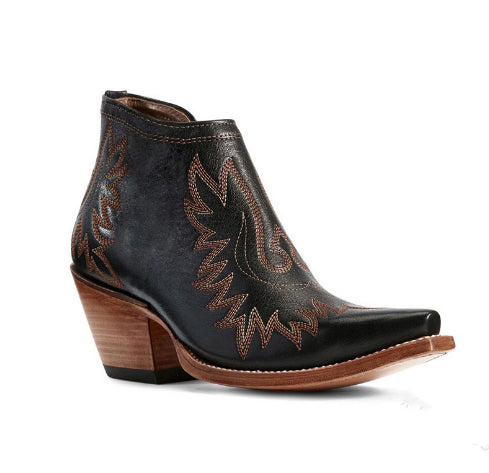 Spitze bestickte Damen-Stiefeletten – elegante Silhouette