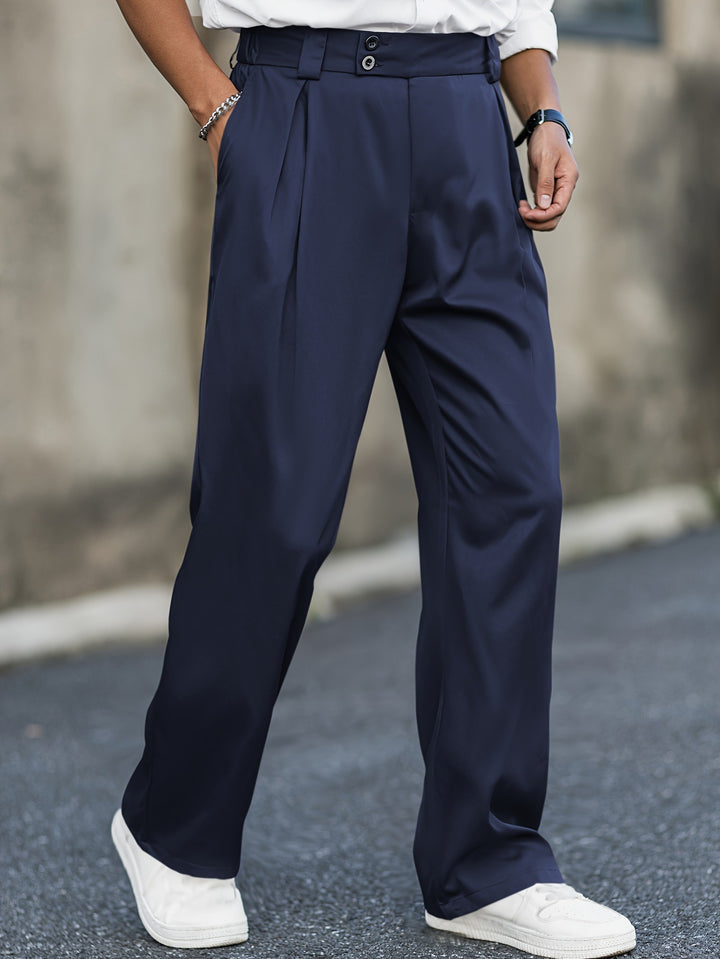 Kurze Hose Herren – Hohe Taille, gerader Stretch-Schnitt