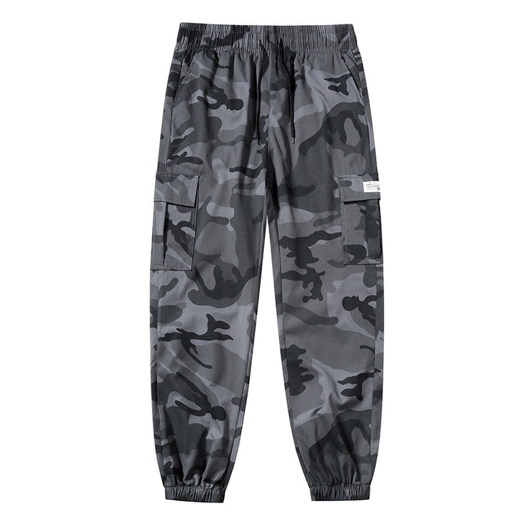 Jogger Camouflage Cargo Homme – Pantalon Sport Cheville Lacée