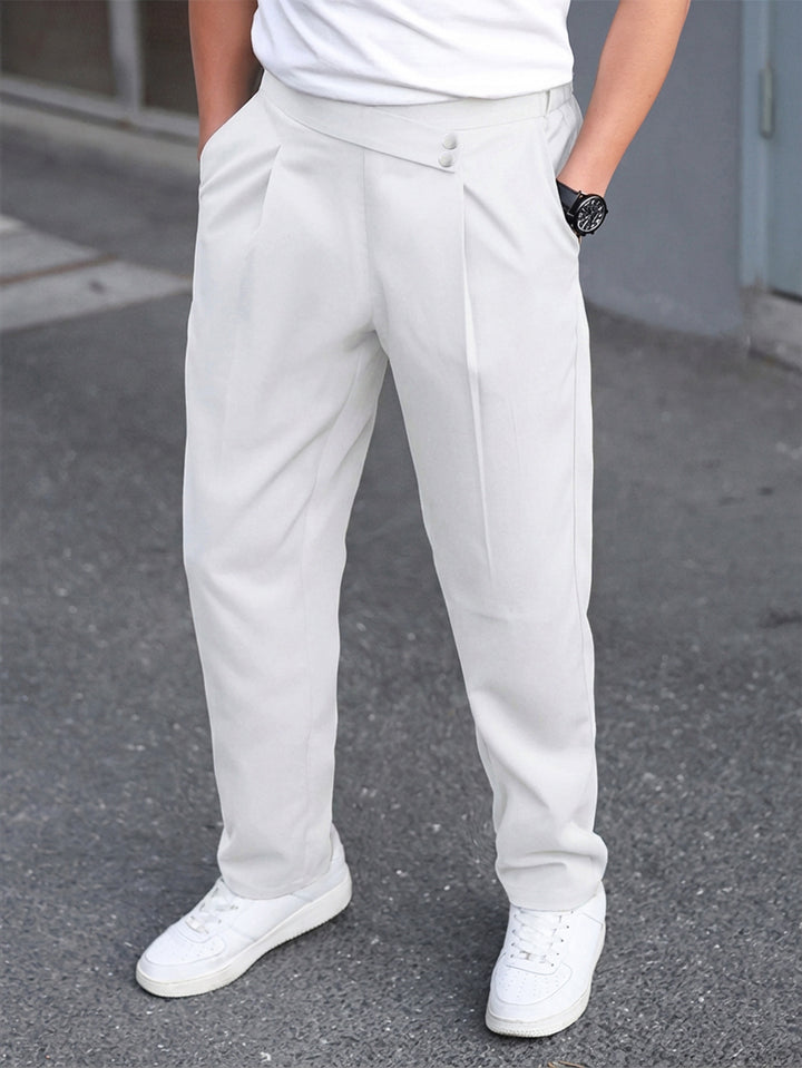 Lässige Herren Hose – Weite Passform mit mittlerer Taille