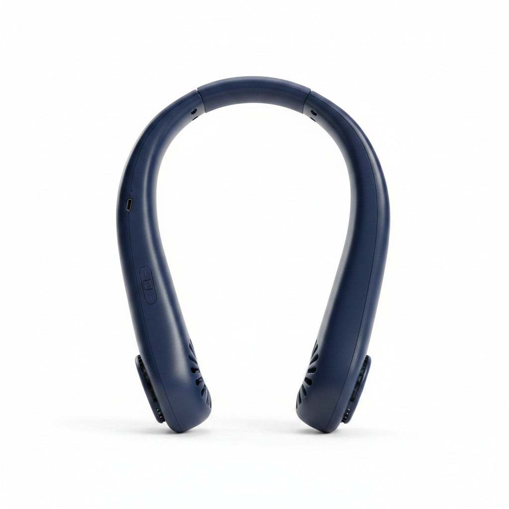 Ventilatore a Collo Ricaricabile Senza Pale – Portatile a Mani Libere USB