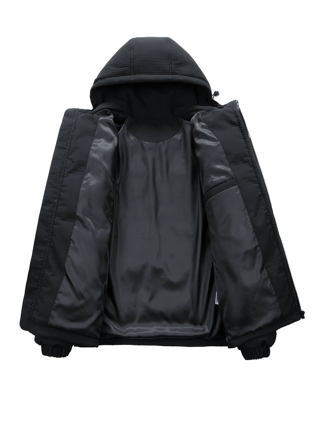 Manteau Homme Matelassé à Capuche – Design Moderne Uni