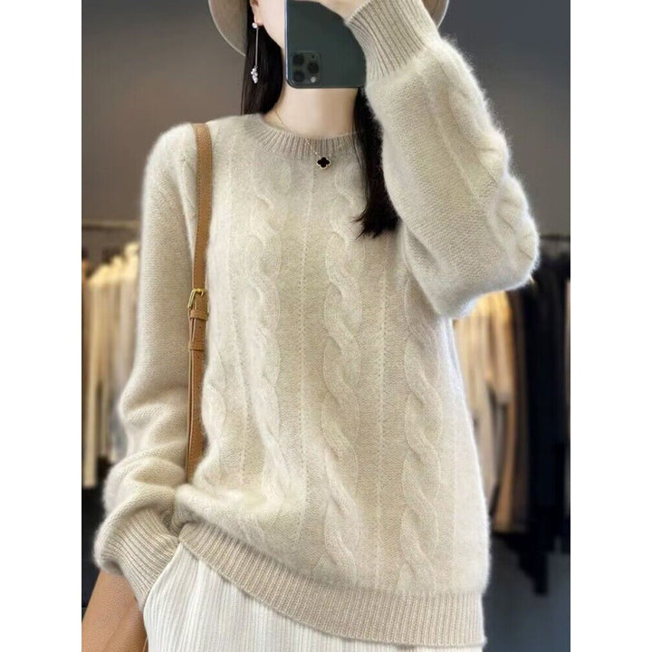 Pull Femme Laine Mérinos – Tricot Doux Coupe Classique