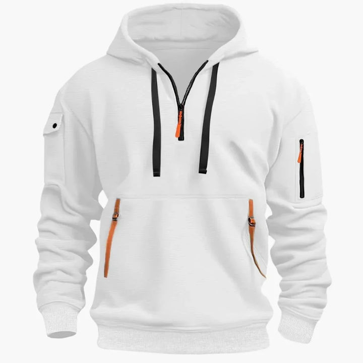 Herren-Hoodie mit weiter Passform – praktische Mehrfach-Taschen