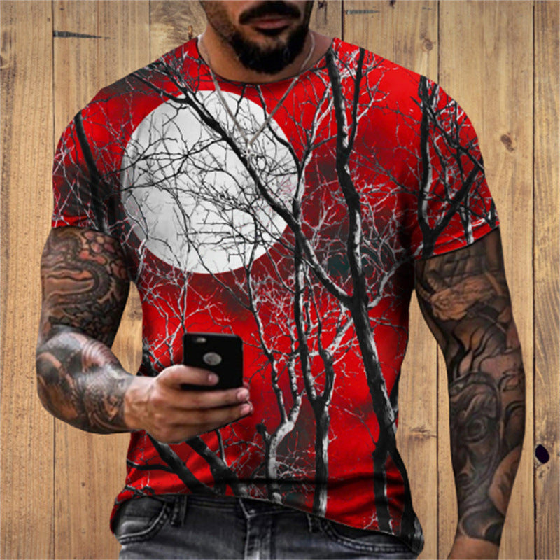 Bedrucktes Herren-T-Shirt mit Grafik – Lässiger Schnitt für den Sommer