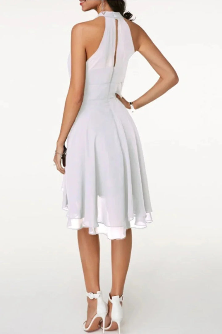 Midi-Chiffonkleid für Damen – lässiger Schnitt für Bankette