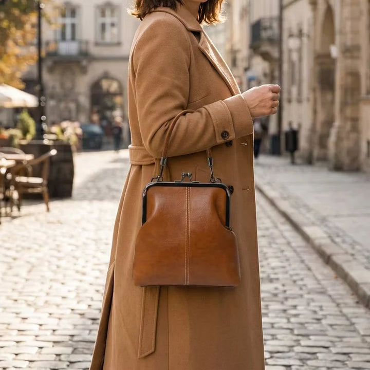 Sac à Main Femme Similicuir – Structure à Fermoir Baiser Élégant