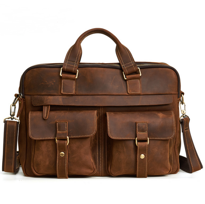 Borsa a mano uomo in vera pelle – Porta documenti business classico