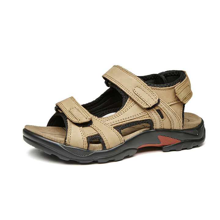 Pánské římské sandály – svršek s koženým vzhledem, outdoorový styl