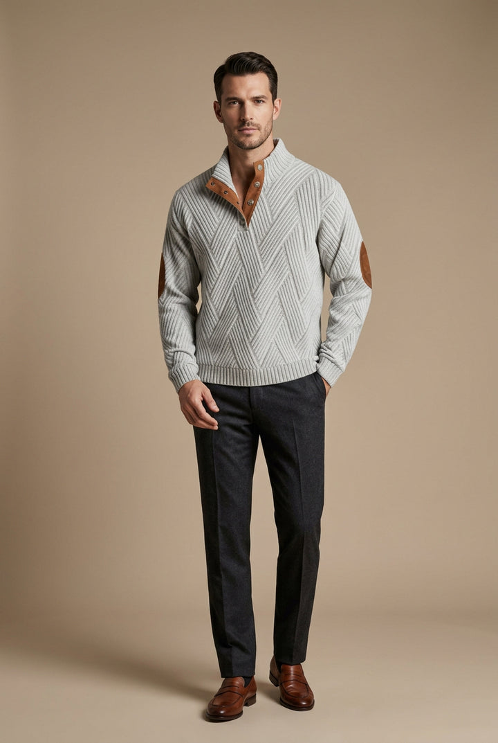 Pull Homme Effet 3D – Coupe Décontractée Rétro Imprimée